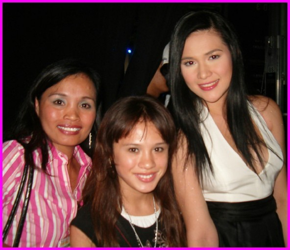 Marites and Mabelle working with Filipina Movie Star Bea Alonzo