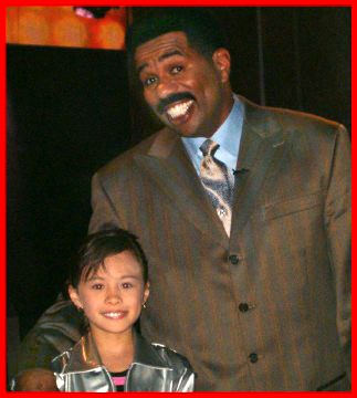 Mabelle gets a standing ovation 
after riding her Unicycle on Comedian Steve Harvey's show on Warner Brothers Network!